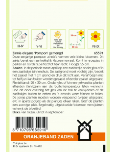 OBZ ZINNIA POMPON GEMENGD
