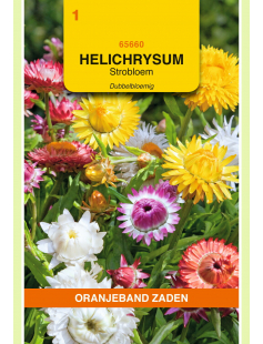 OBZ HELICHRYSUM, STROBLOEM DUBBELBLOEMIG GEMENGD
