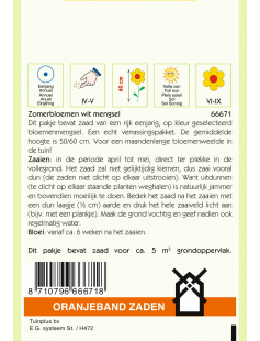 OBZ ZOMERBLOEMEN MENGSEL, WIT