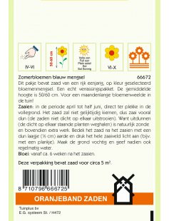 OBZ ZOMERBLOEMEN MENGSEL, BLAUW