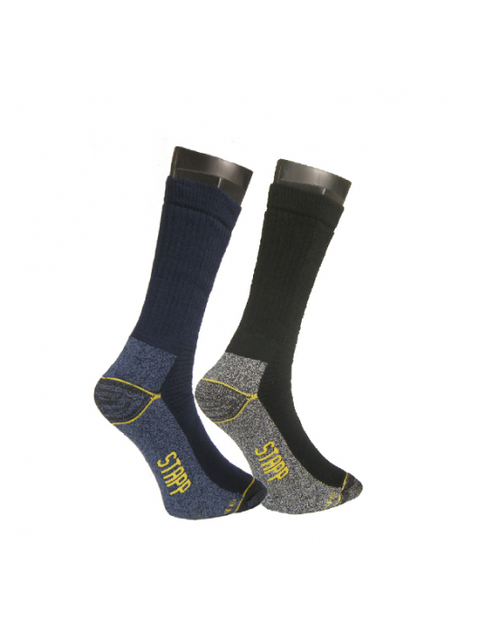 SOK STAPPYELLOW, -ALL-ROUND-WORKER, á 2PR, ZWART- 39/42