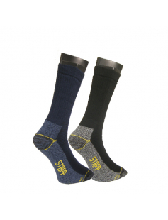 SOK STAPPYELLOW, -ALL-ROUND-WORKER, á 2PR, ZWART- 43/46