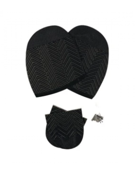 P.V.C.ZOLEN+HAKKEN ZWART 36-42