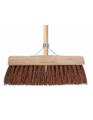 TALEN TOOLS – GEMEENTEBEZEM – HALFROND – NATUURVEZEL – 45 CENTIMETER – ZONDER STEEL