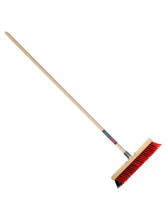 X-BEZEM - BUITENBEZEM - NYLON - MET DUL - 40 CM - HOUTEN STEEL - 160 CM