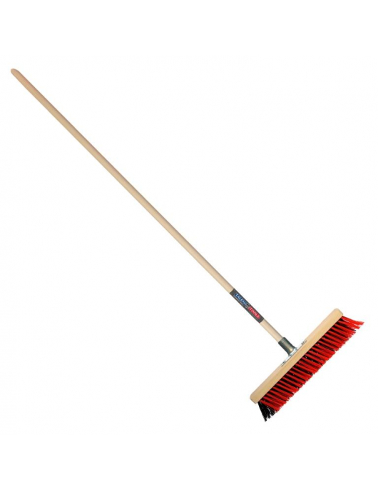 TALEN TOOLS - X-BEZEM - BUITENBEZEM - NYLON - MET DUL - 40 CM - HOUTEN STEEL - 160 CM
