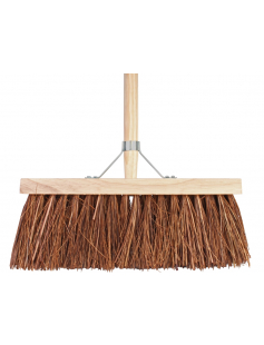 STADSBEZEM - NATUURVEZEL - 41 CM - HOUTEN STEEL - 140 CM