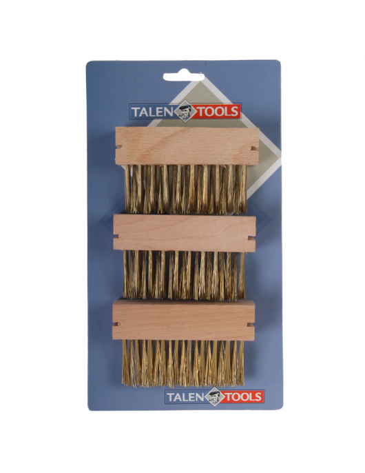 TALEN TOOLS – ONKRUIDBORSTELS – 3 STUKS – VOOR HOUDER – ZONDER STEEL