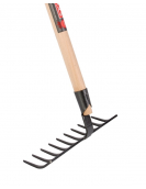 TALEN TOOLS – TUINHARK – 10 TANDEN – GESMEED – 25 CM – ESSENHOUTEN STEEL – 160 CM