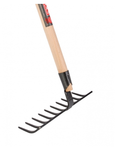 TALEN TOOLS – TUINHARK – 10 TANDEN – GESMEED – 25 CM – ESSENHOUTEN STEEL – 160 CM TALEN TOOLS – TUINHARK – 10 TANDEN – GESMEED – 25 CM – ESSENHOUTEN STEEL – 160 CM