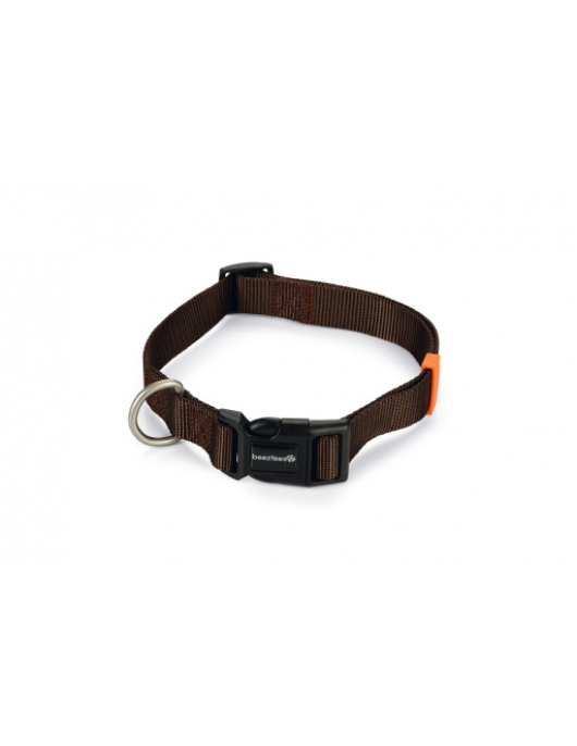 BZ NYLON HALSBAND UNI DBRN 48-70X25