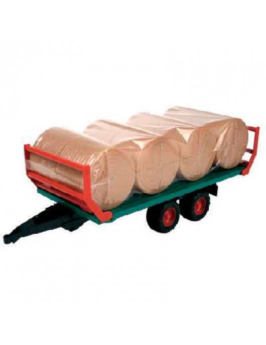 BALENTRANSPORTER MET 8 RONDE HOOIBALEN 1:16
