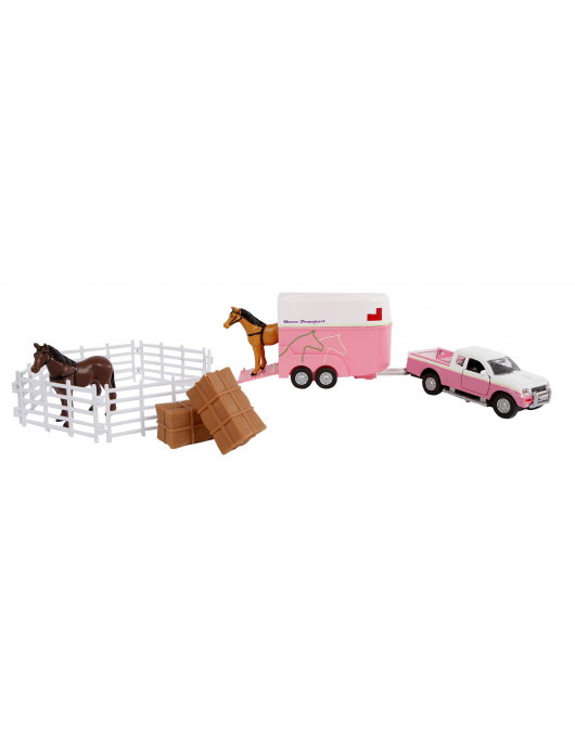MITSUBISHI MET PAARDENTRAILER EN ACCESSOIRES