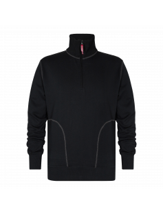 HIGH NECK SWEAT - BLACK - S (8014-136 20- S) HIGH NECK SWEAT - BLACK - S (8014-136 20- S)