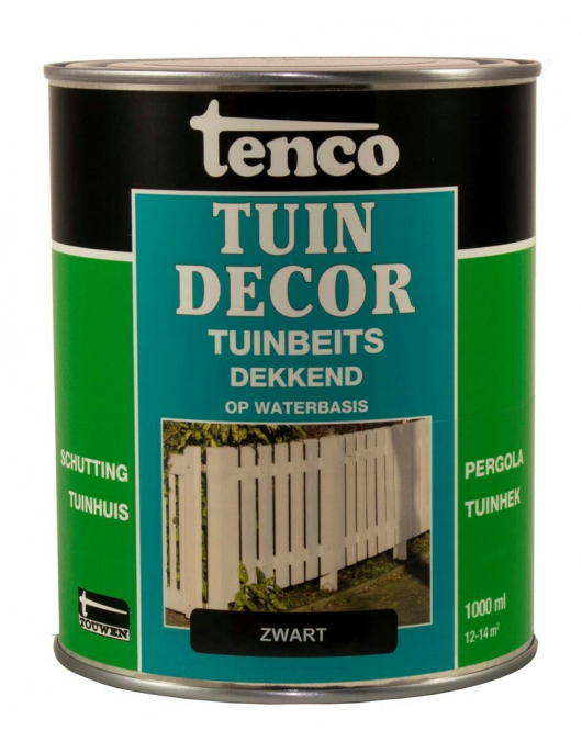TENCO TUINDECOR DEKKEND 1 LTR ZWART