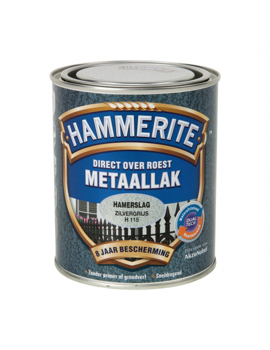 ALAB. HAMMERITE HAMERSL. 750ML ZILVERGRIJS