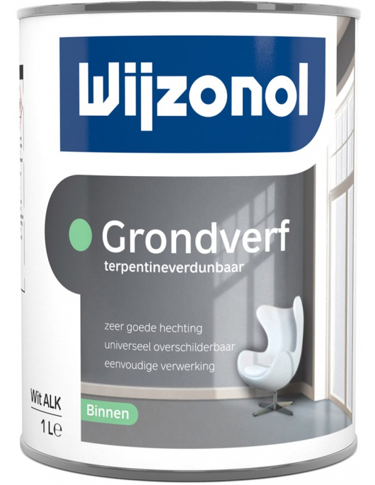 WIJZO INTERIEUR GROND.1 LTR (BASIS) WIT ALK2010
