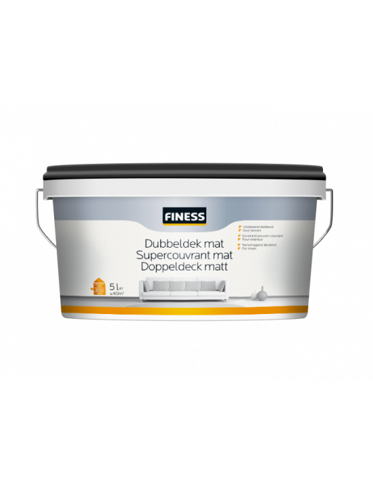FINESS MV DUBBELDEK 2,5 LTR WIT