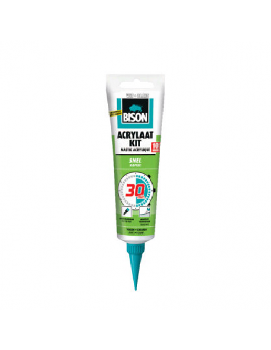 BISON ACRYLAATKIT 30 MIN WIT TUB 150G*12 NLFR