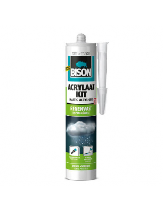 BISON ACRYLAATKIT REGENVAST WIT CRT 300ML*12 NLFR