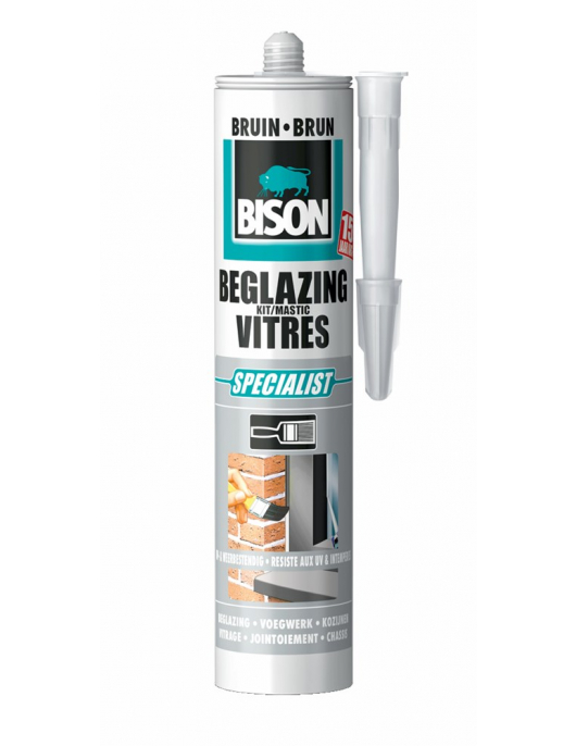 BISON BEGLAZINGSKIT BRUIN CRT 290ML*12 NLFR