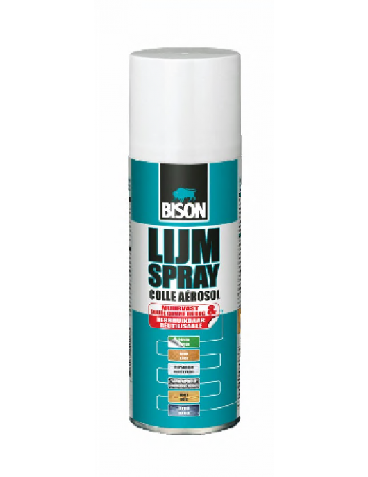 BISON LIJMSPRAY AER 200ML*12 NLFR
