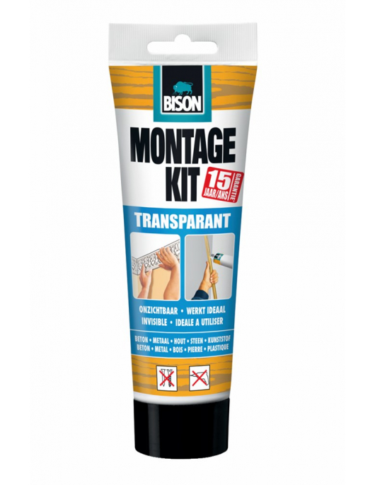 BISON MONTAGEKIT TRANSPARANT TUB 250G*6 NLFR
