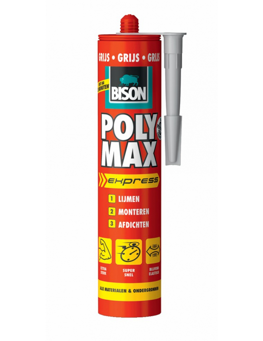 BISON POLY MAX EXPRESS GRIJS CRT 425G*12 NL