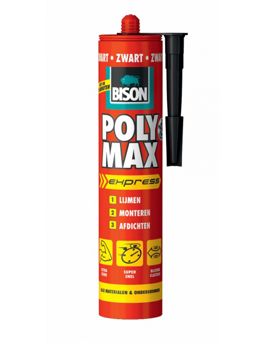 BISON POLY MAX EXPRESS ZWART CRT 425G*12 NL