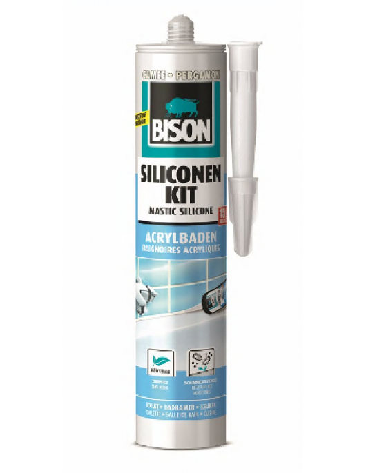 BISON SILICONENKIT ACRYLBADEN CAMEE CRT 300ML*12 NLFR