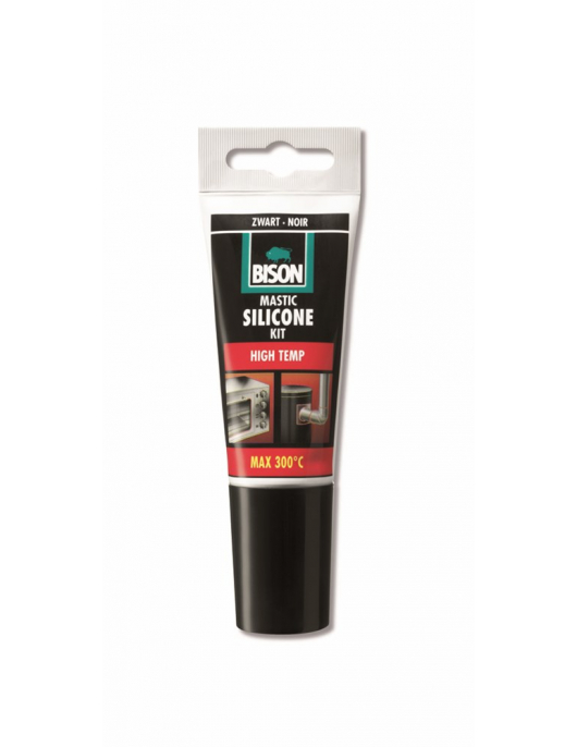BISON SILICONENKIT HIGH TEMP ZWART TUB 60ML*12 NLFR