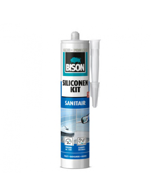 BISON SILICONENKIT SANITAIR CAMEE CRT 300ML*12 NL