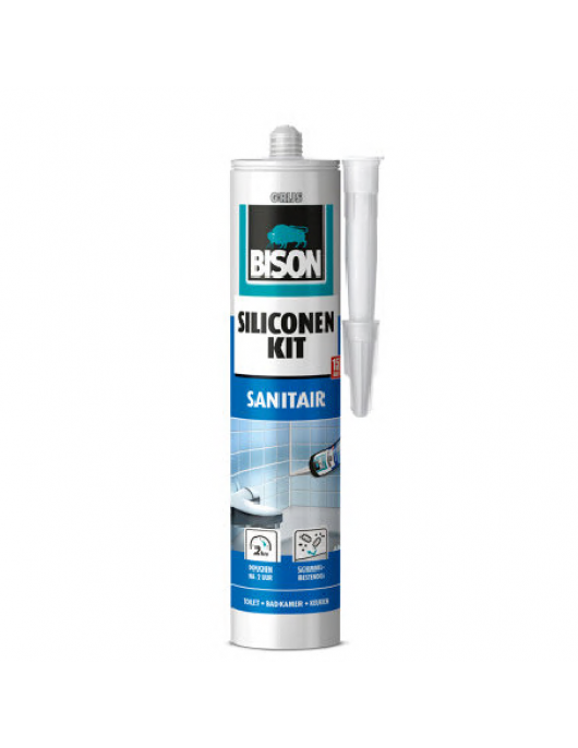 BISON SILICONENKIT SANITAIR GRIJS CRT 300ML*12 NL