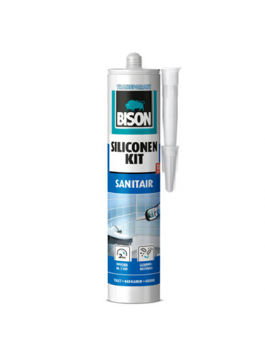 BISON SILICONENKIT SANITAIR TRANSPARANT CRT 300ML*12 NL