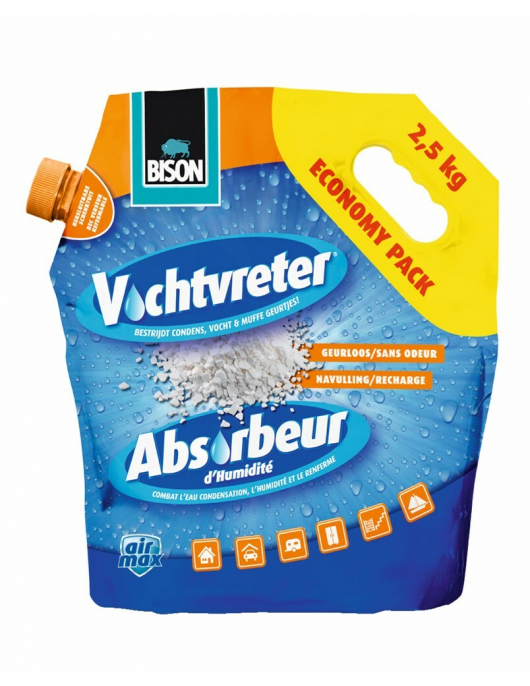BISON VOCHTVRETER 2,5 KG LOSSE KRISTALLEN