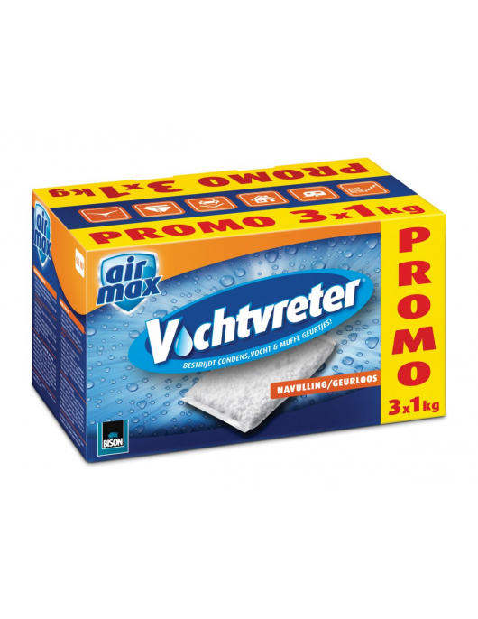 BISON VOCHTVRETER® NAVULZAK GEURLOOS DOOS 3 X 1 KG NL/FR