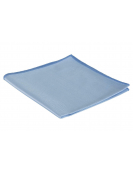 MICROVEZEL GLASDOEK GEWEVEN 300 GRAMS 40X40CM, BLAUW PER 3 VERPAKT