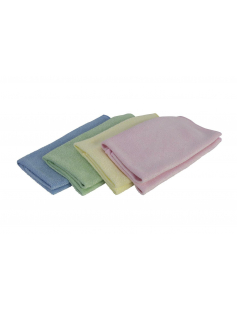 MICROVEZELDOEK GEBREID 240-GRAMS SET &#192; 4 CA. 40X38CM ASSORTI KLEUR