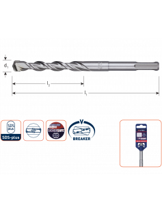 HAMERBOOR SDS+ V-BREAKER ø14,0X210/260 HAMERBOOR SDS+ V-BREAKER ø14,0X210/260