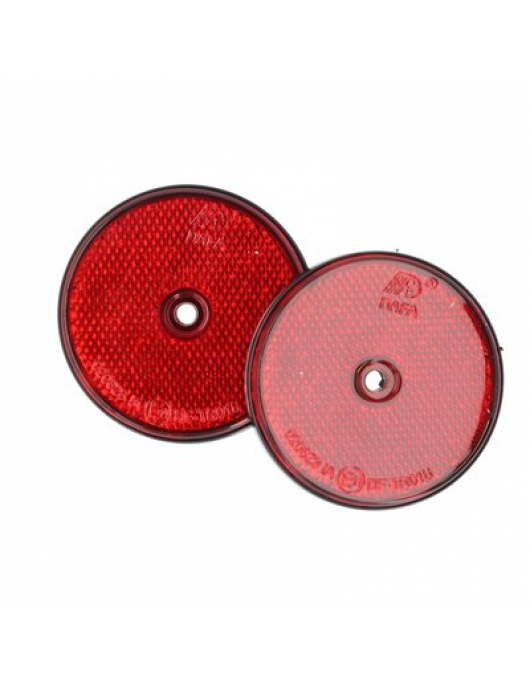 CARPOINT REFLECTOREN ROND › 70MM ROOD 2 STUKS