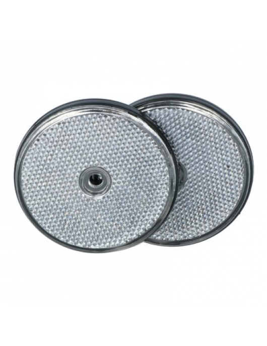 CARPOINT REFLECTOREN ROND › 70MM WIT 2 STUKS