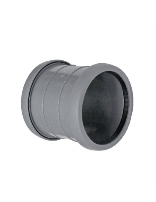 PIPELIFE TOPFIT OVERSCHUIFMOF, PP, 2X MANCHET, GR, KOMO,40MM