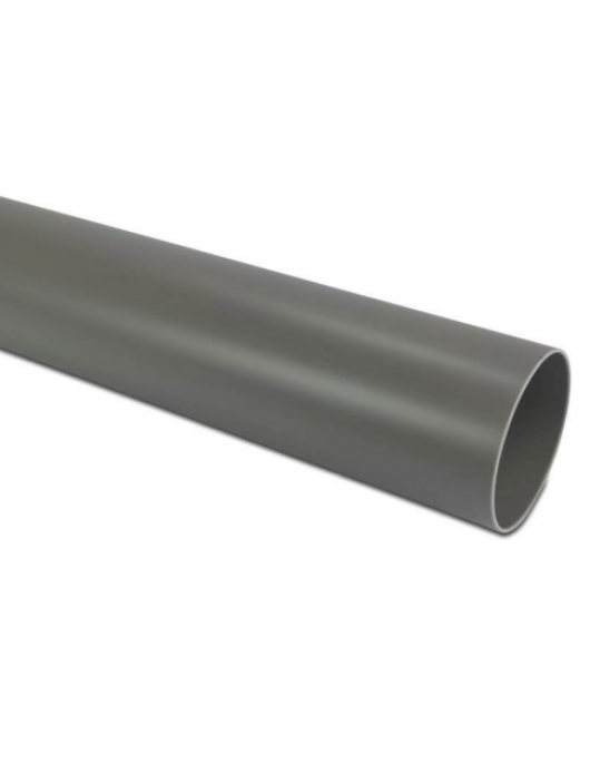AFVOERBUIS PVC-U 110 MM X 3,2 MM SN4 GLAD GRIJS 4M KOMO
