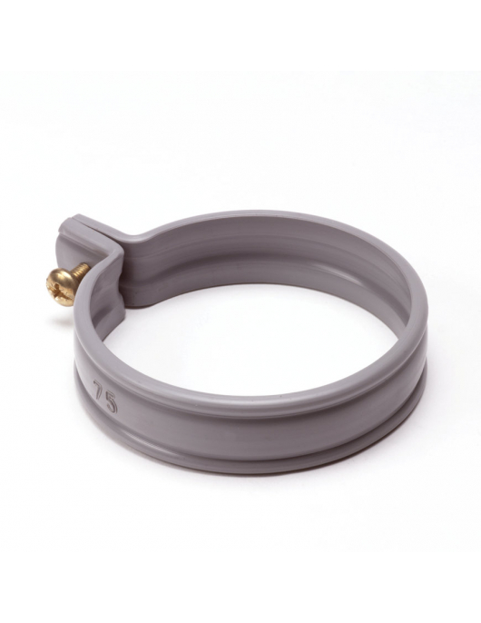 WALRAVEN RIOOLBEUGEL, PVC, MODEL B, GRIJS, 125 MM