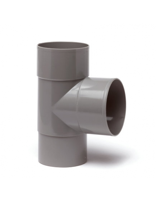 DYKA T-STUK 87,5°, PVC, 2X INW LIJM, 1X VERJ SPIE, 70MM