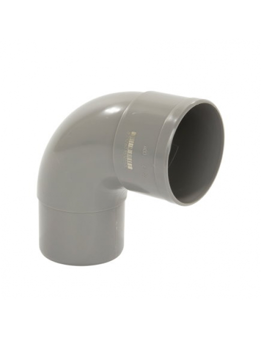 PIPELIFE BOCHT 87,5°, PVC, INW LIJM X VERJ SPIE, GRIJS,100MM
