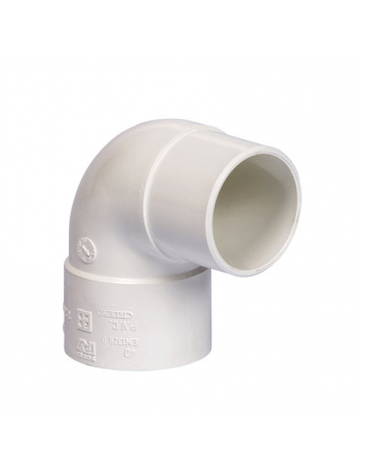 PIPELIFE HWA BOCHT 87°, PVC, INW LIJM X VERJ SPIE, WIT,100MM
