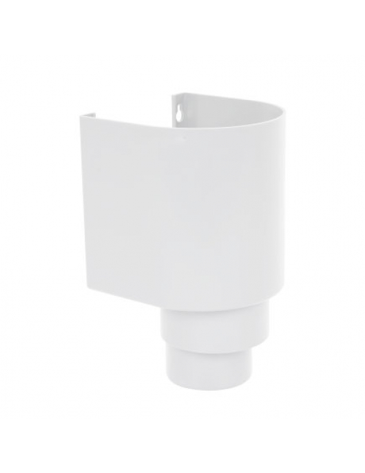 PIPELIFE HWA VERGAARBAK, PVC, HALFROND, WIT, 80 / 100 MM
