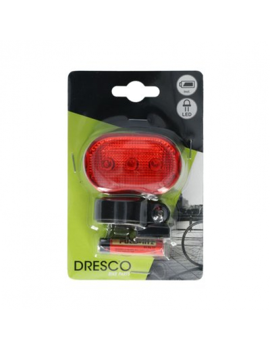 ACHTERLICHT 3 LEDS OP BATTERIJ