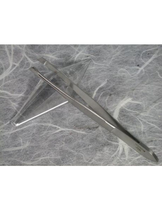 A.A.S. EPILEER PINCET SCHUIN STAINLESS/SATINE